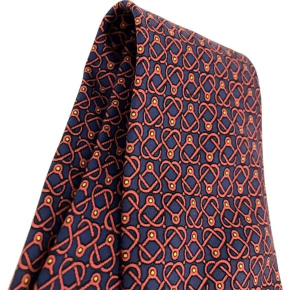 498134S Hermes Tie Multicolor 100% Silk - Picture 6 of 10